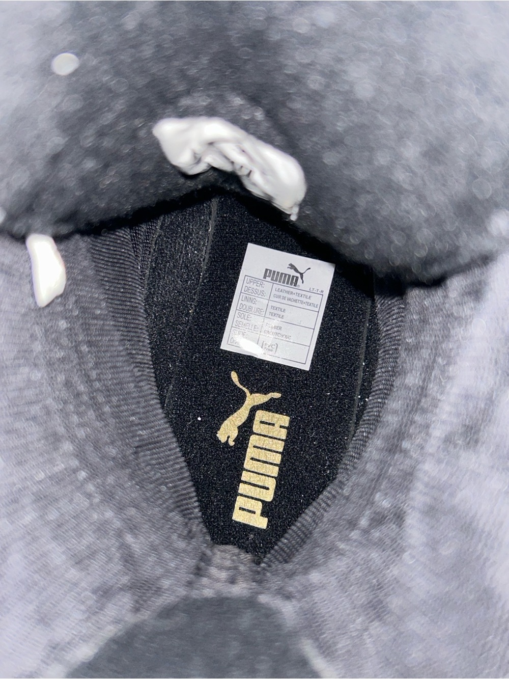 Vintage Puma Schattenboxen Boxing Boots Black and Cream High-Top Sneakers 11/12 - Picture 14 of 16